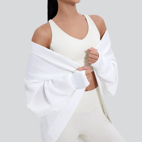 Women's Athletic Loose Breathable Cardigan